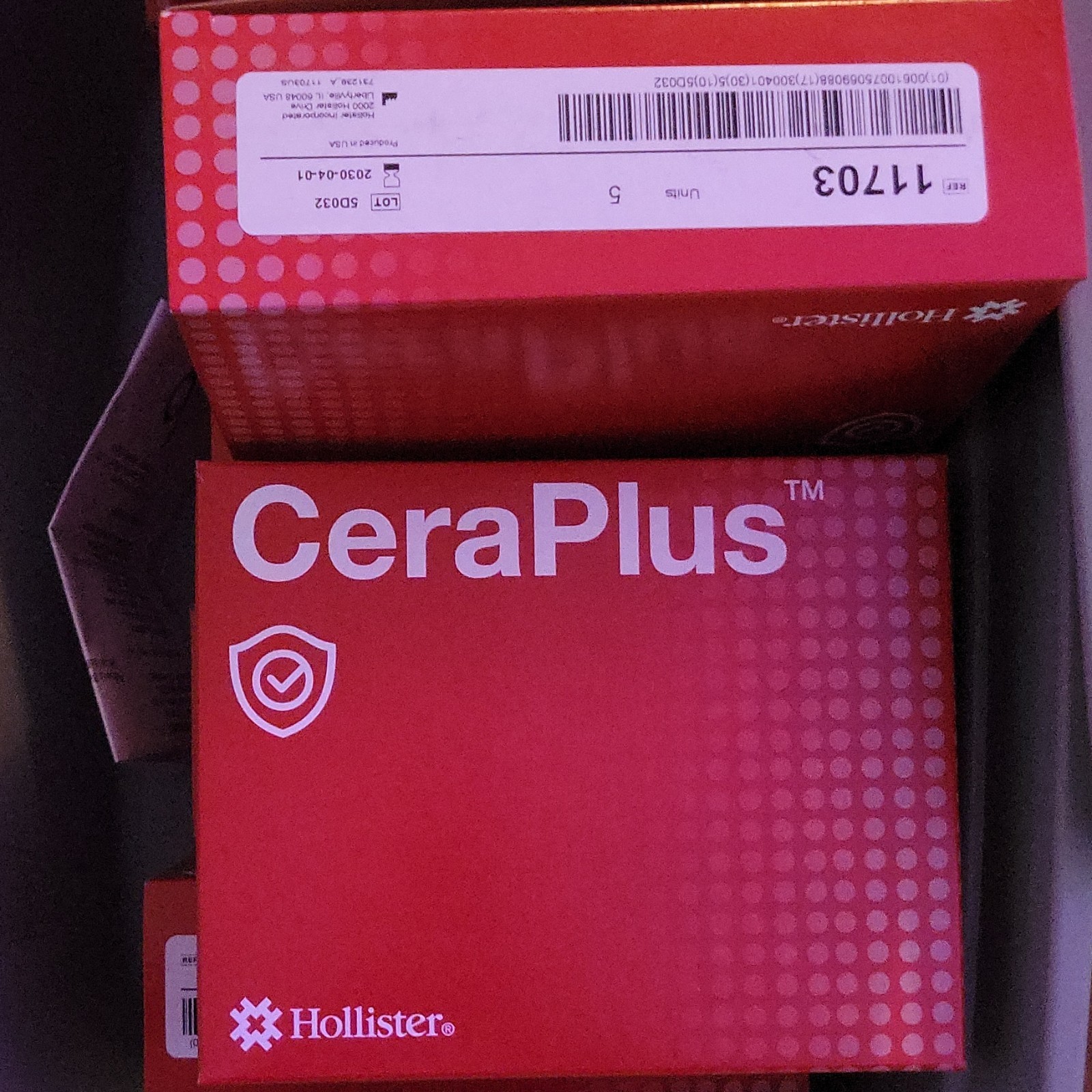Hollister CeraPlus 11703 Cut-To-Fit Convex Ostomy Wafer Soft Convex Tape