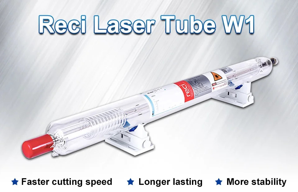 RECI Laser Tube W1 W2 W4 W6 W8 100W 150W for Laser Cutting and Engraving Machine