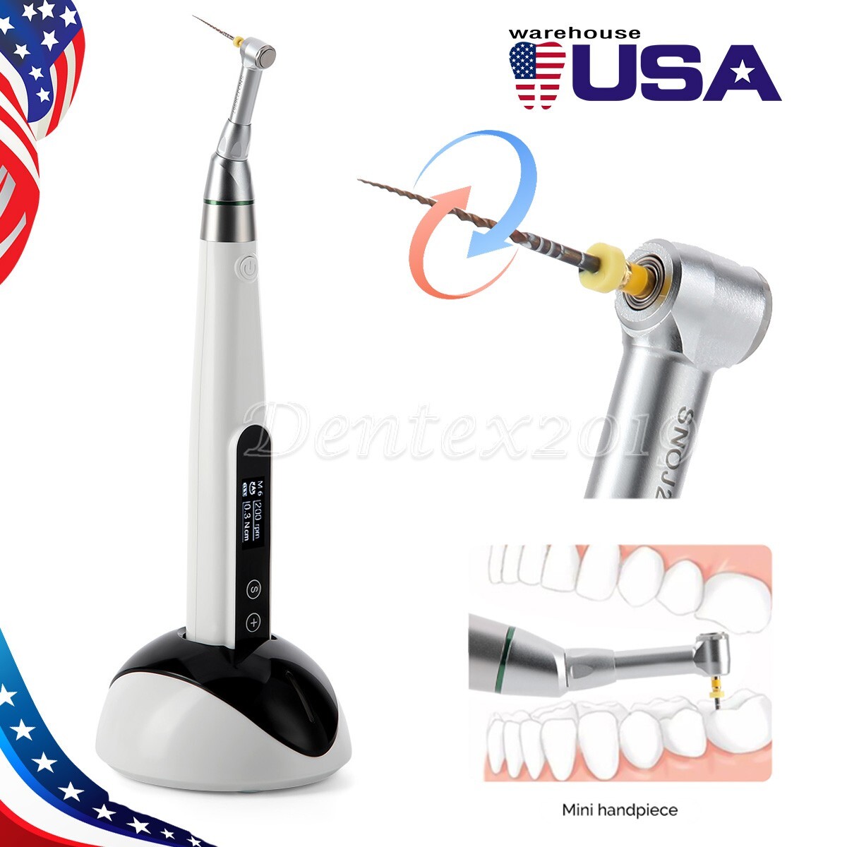 Endo Motor 16:1 Auto Reverse Torque Control Root Canal 9 Programs 135°C