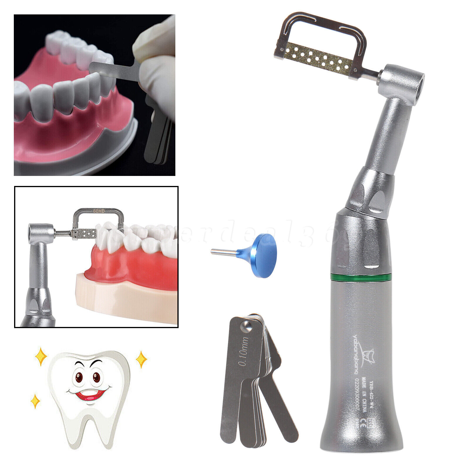 Dental 4:1 Reduction Contra Angle Handpiece 4:1 Interproximal Strips IPR Sets OR