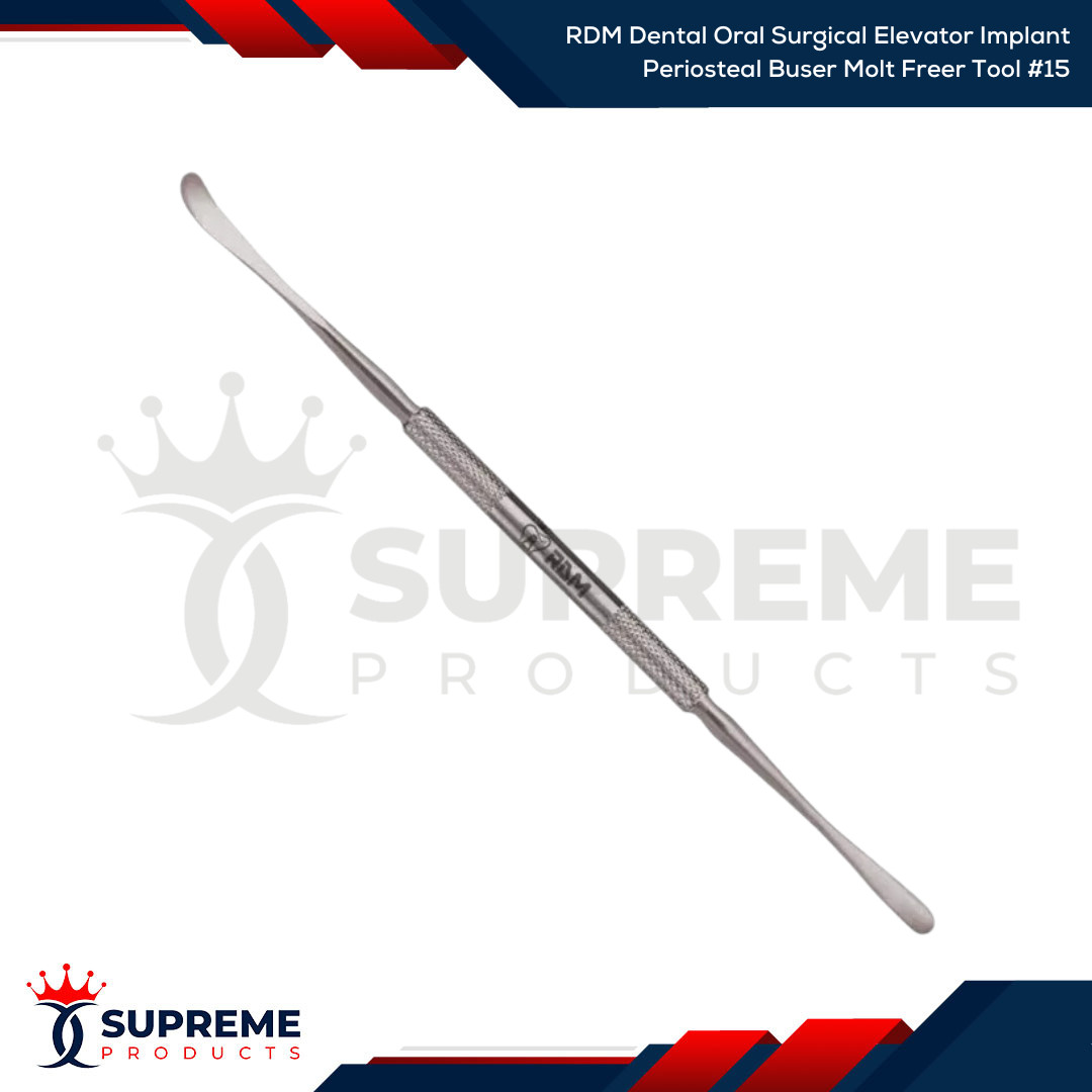RDM Dental Oral Surgical Elevator Implant Periosteal Buser Molt Freer Tool #15