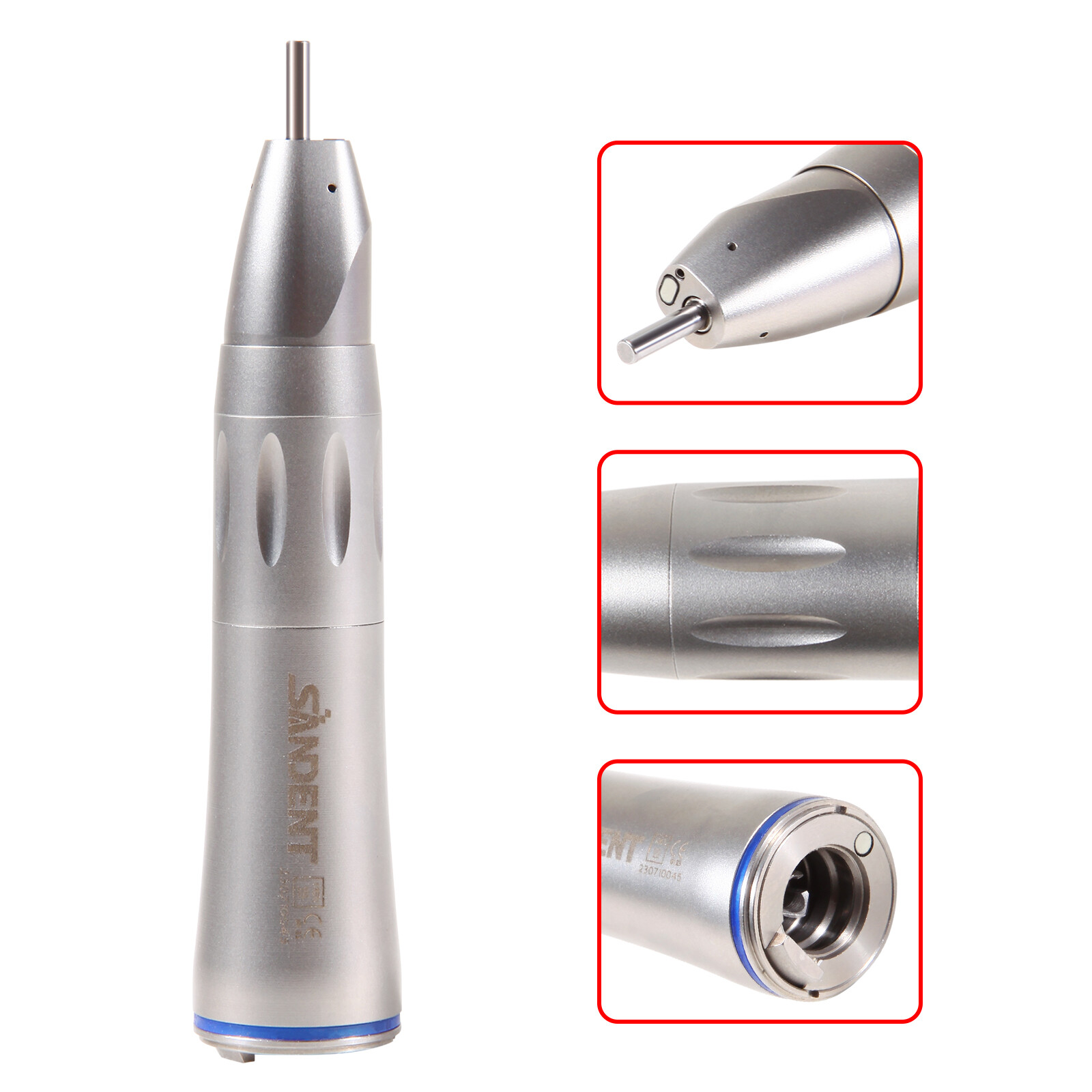 1:1 Optic Fiber Straight NoseCone Low Speed Handpiece Inner spray Dental
