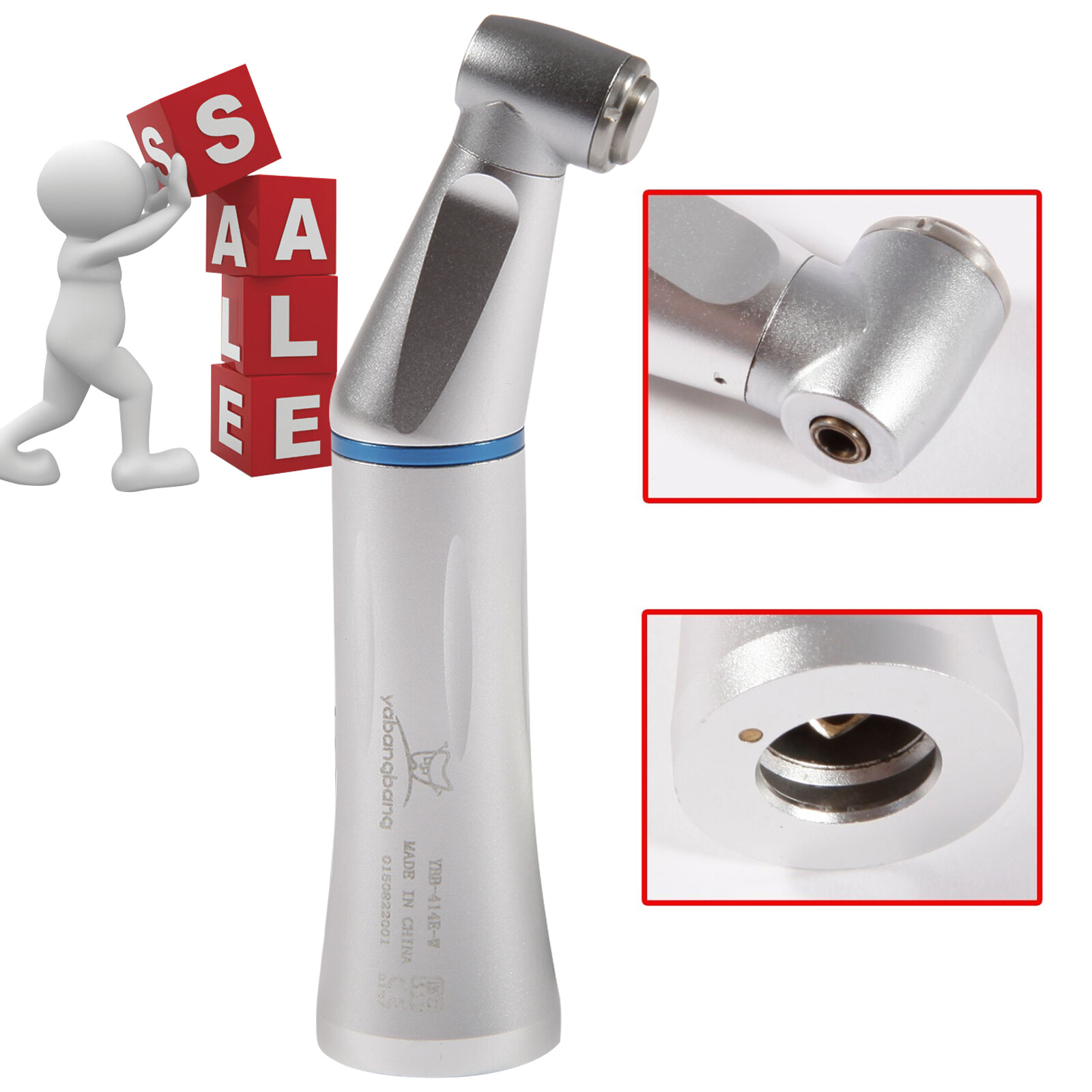 Dental Inner /External Low Slow Speed Contra Angle Handpiece Push 1:1 Fit NSK YB