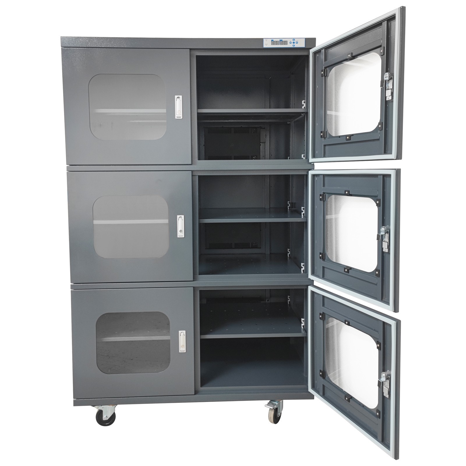 110V 1428L Electronic Dry Cabinet Industrial Ultra-Low Humidity 6 Door Dry Box