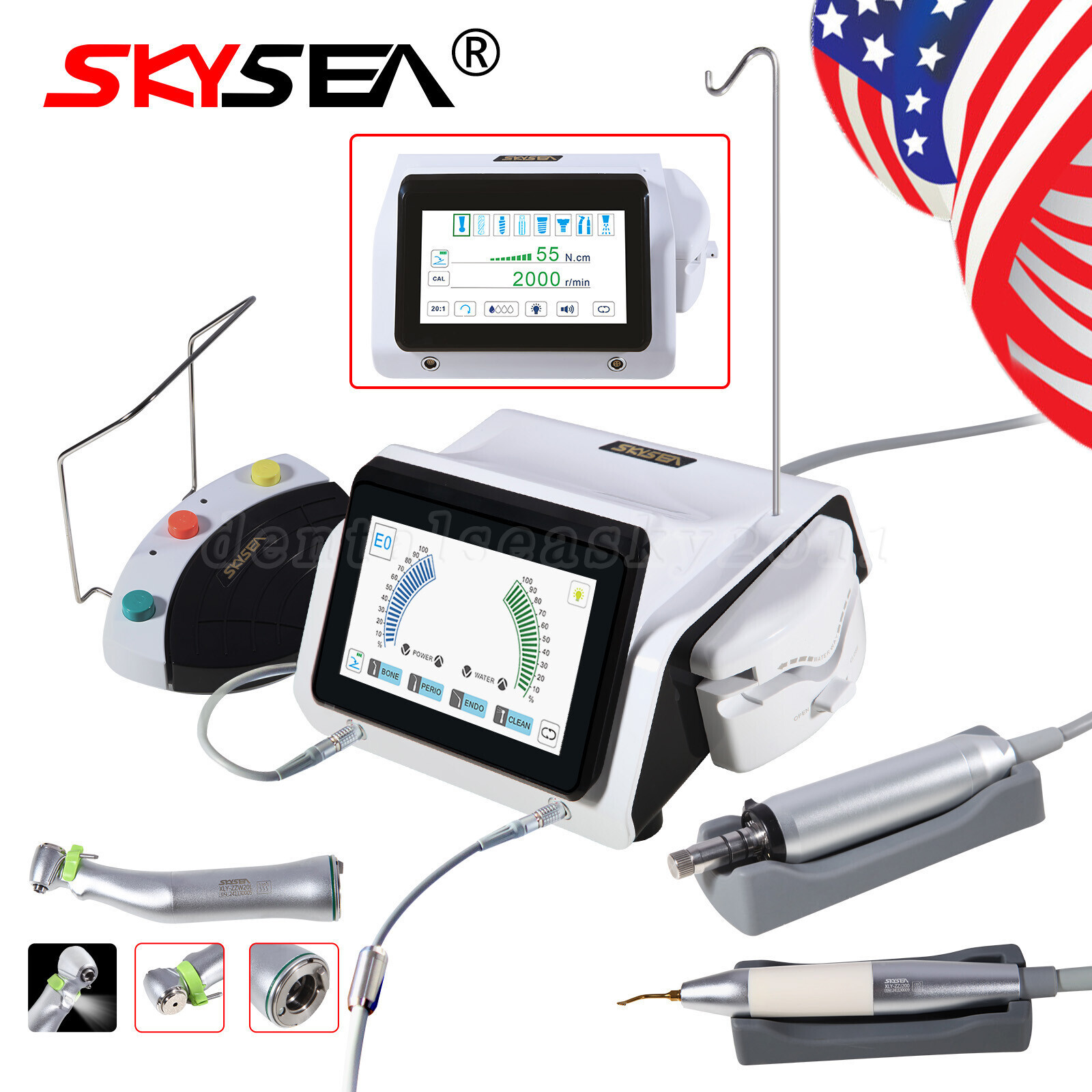 Dental Piezo Motor Surgery &Implant Device 2 IN 1 Bone Cutter Knife TOUCH US-OR