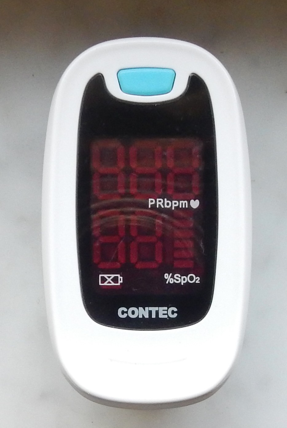 CONTEC Pulse Oximeter LED CMS50M SpO2 and PR Value Waveform Blood Oxygen