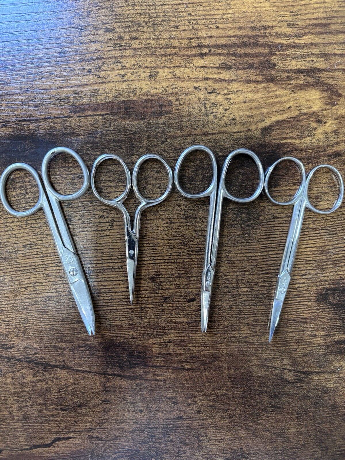 Germany Lot of 4 Sharp/Sharp Straight Medical Scissors