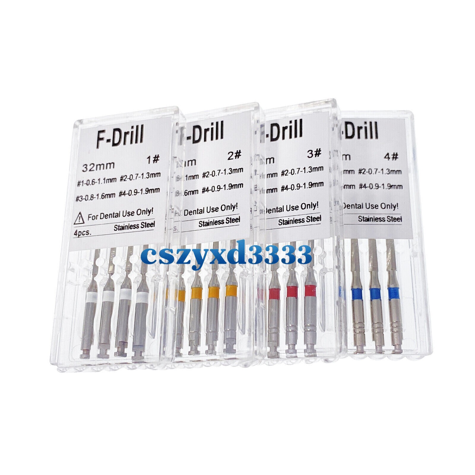 1/3/5/10 Box Dental Endodontic Stainless Steel Root Canal Fiber Post Drills