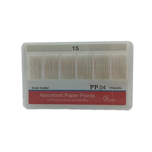 Endodontic GUTTA PERCHA POINTS Taper 0.4, All Sizes Dental Meta, 60 Points/box