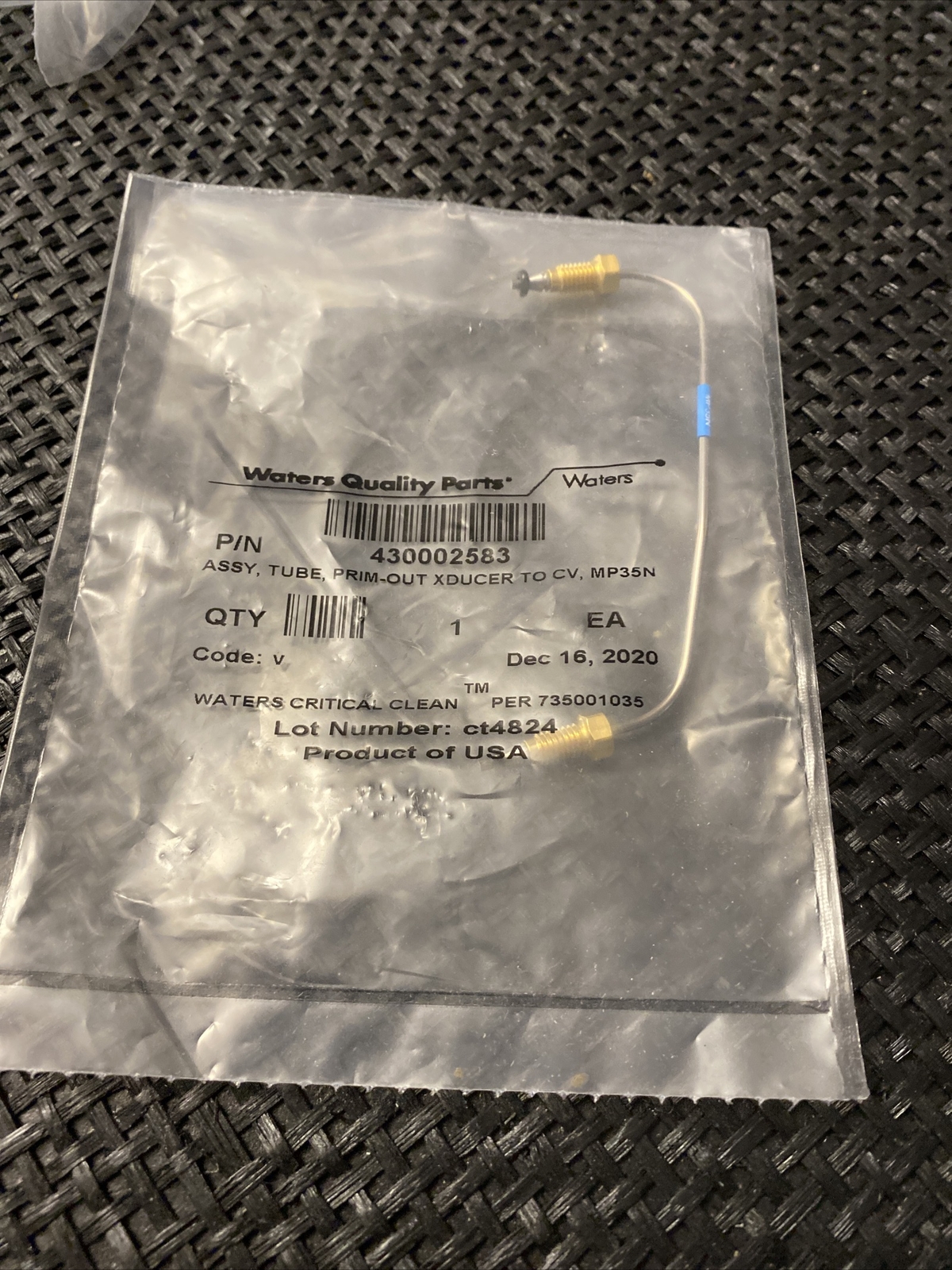 I Class- assy, tubing, prim out xducer to CV, MP35N