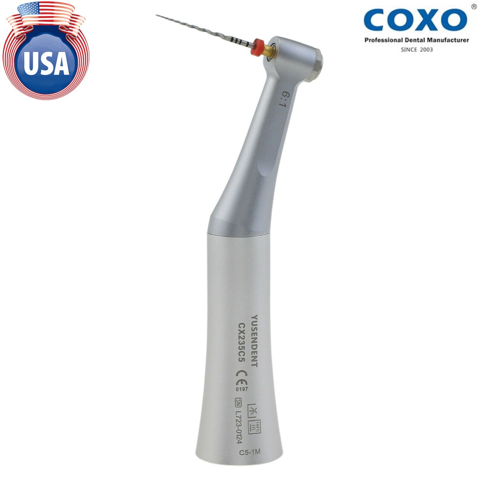 COXO Dental 6:1 Endo Handpiece Contra Angle Fit Dentsply Sirona VDW NSK Motor
