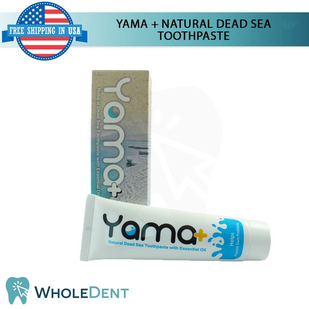 YAMA + Natural Dead Sea Toothpaste With Essential Oils 100% Natural Ingredients