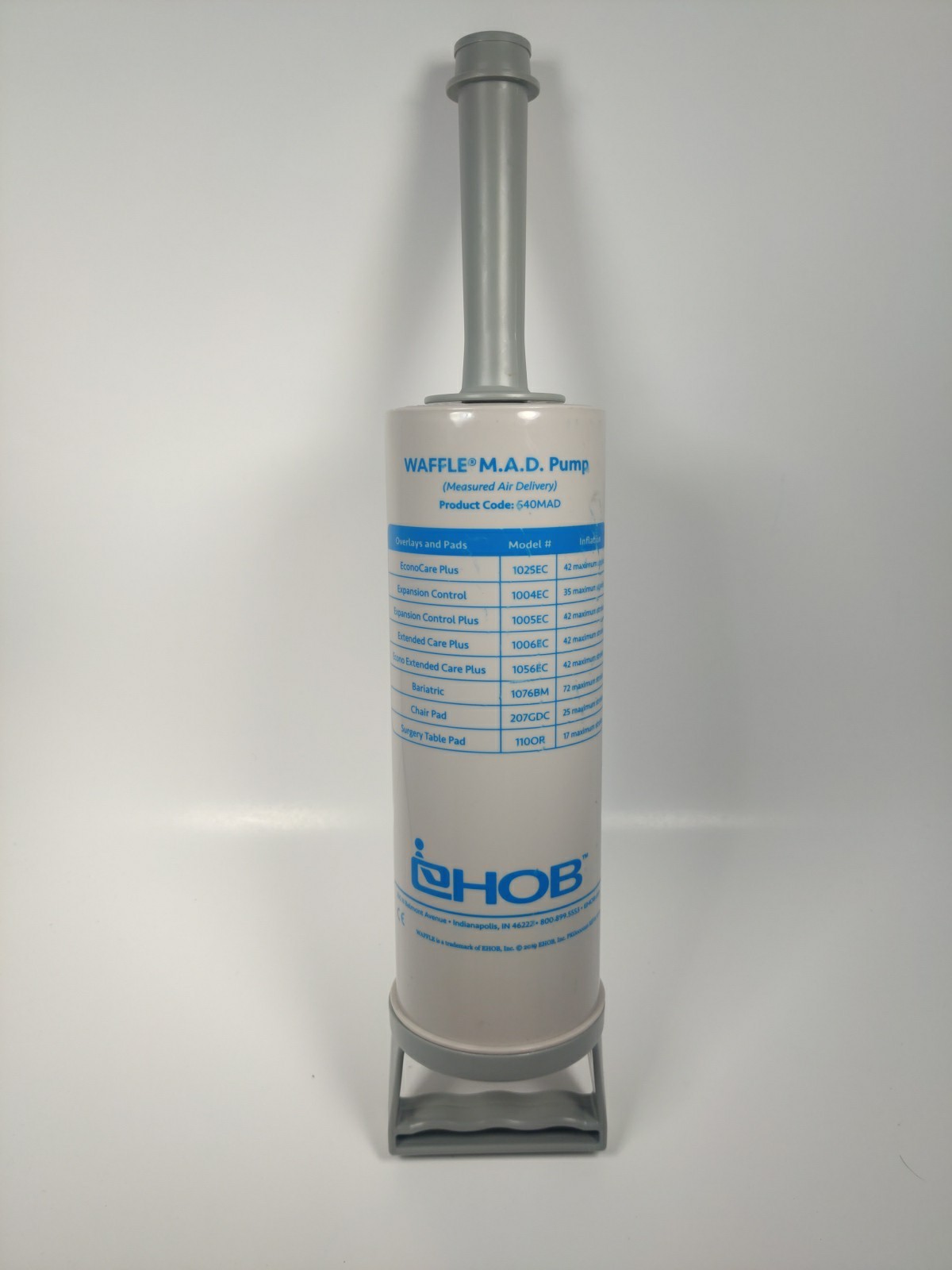 EHOB WAFFLE M.A.D. Pump 540MAD Manual Air Pump for Medical Overlays Cushions