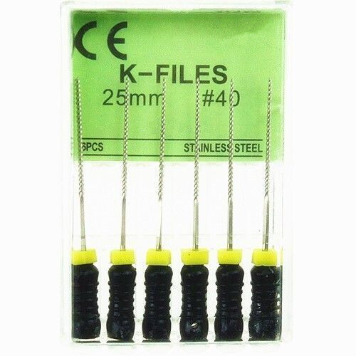 10 Packs Dental K-files 21/25mm Endodontic Hand Use Endo Root Canal Files-