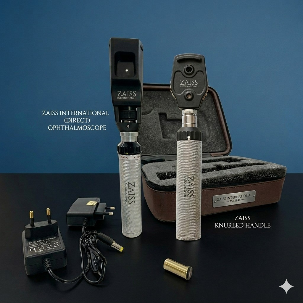 Super 3.7V Ophthalmic Diagnostic Set Direct Ophthalmoscope & Streak Retinoscope