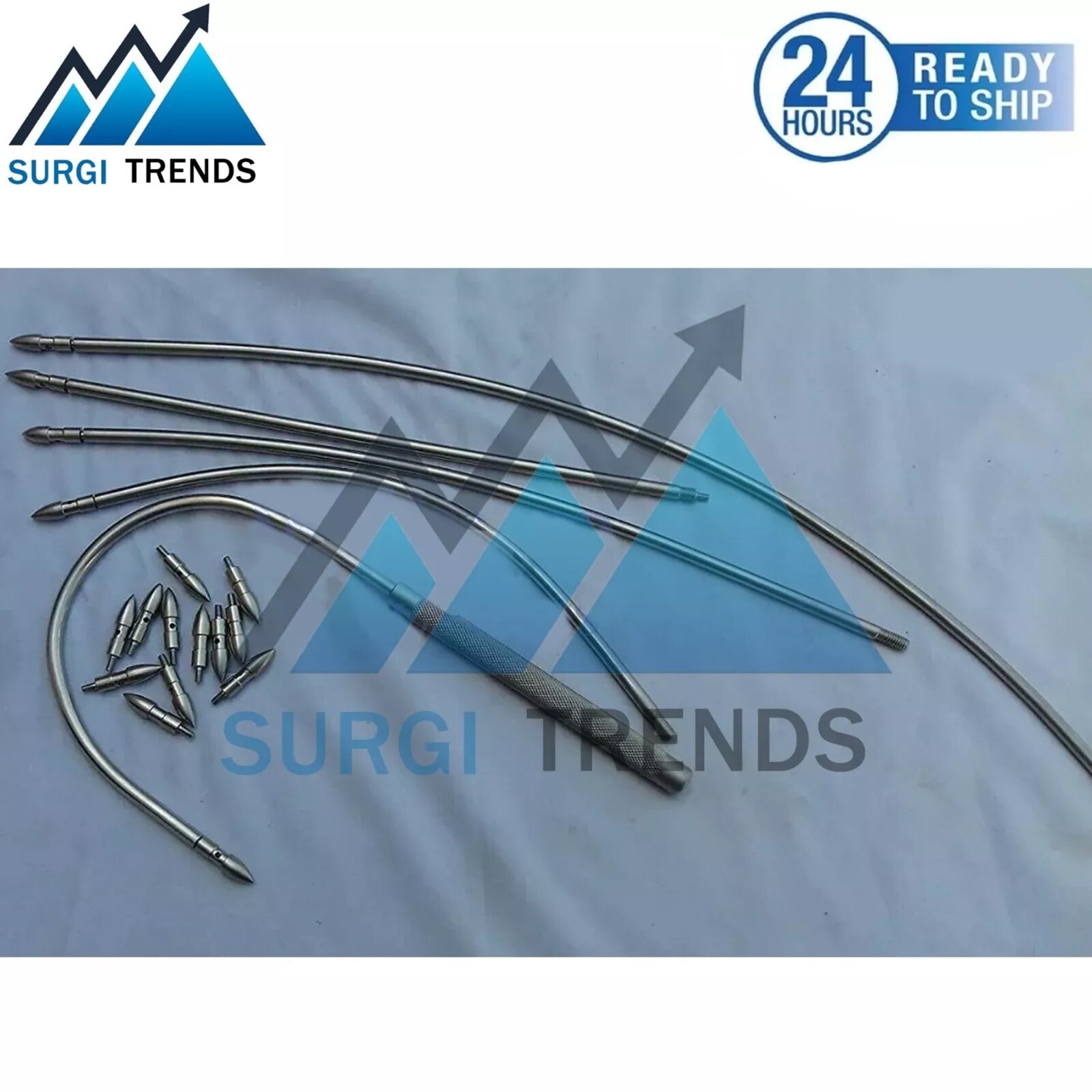 Vascular Set Fistula Tunneler Set of 17 PCS Surgical Instruments