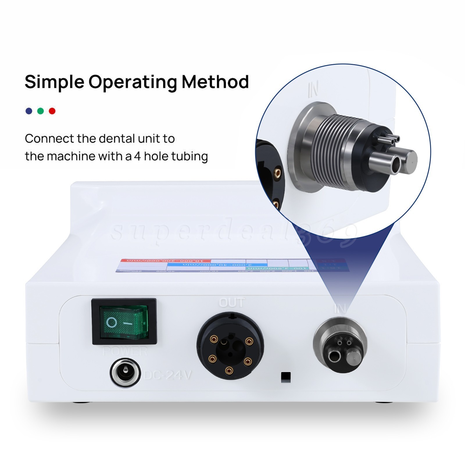Dental Electric LED Brushless Micro Motor/ 1:5 Increasing Handpiece ASkeadnt DS