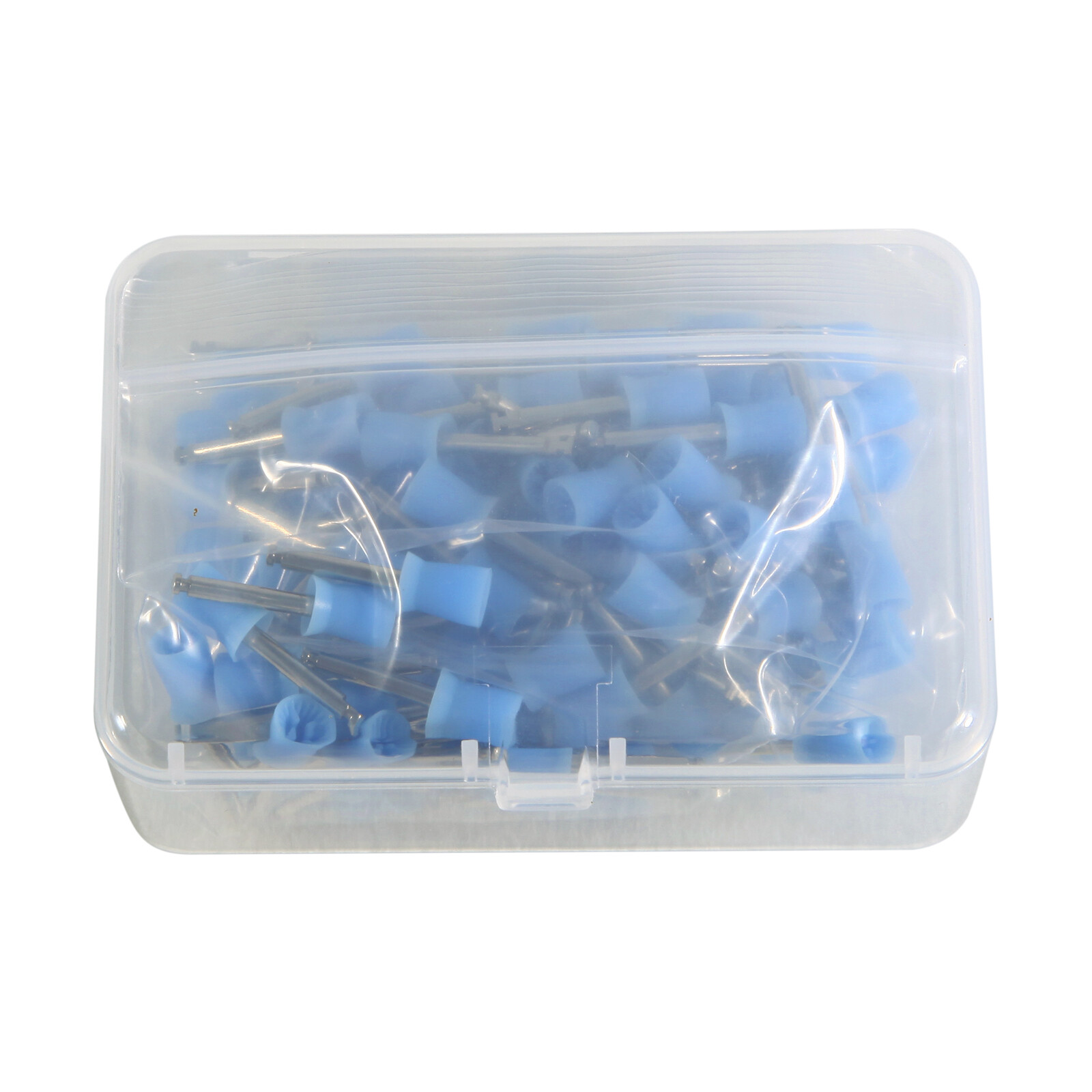 100Pcs Blue Polishing Prophy Cup Brushes Dental Rubber Polish USA