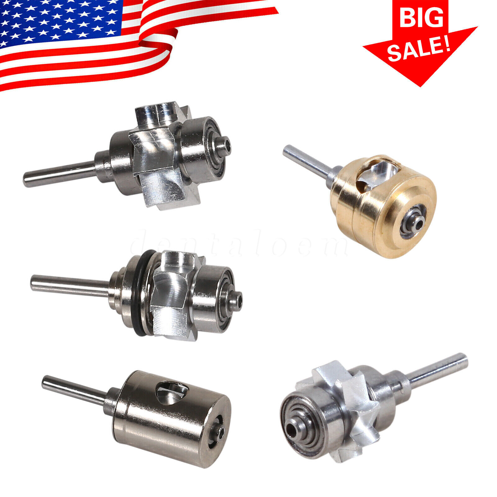 Dental turbine cartridge rotor for NSK Yabang SANDENT SK high speed handpiece