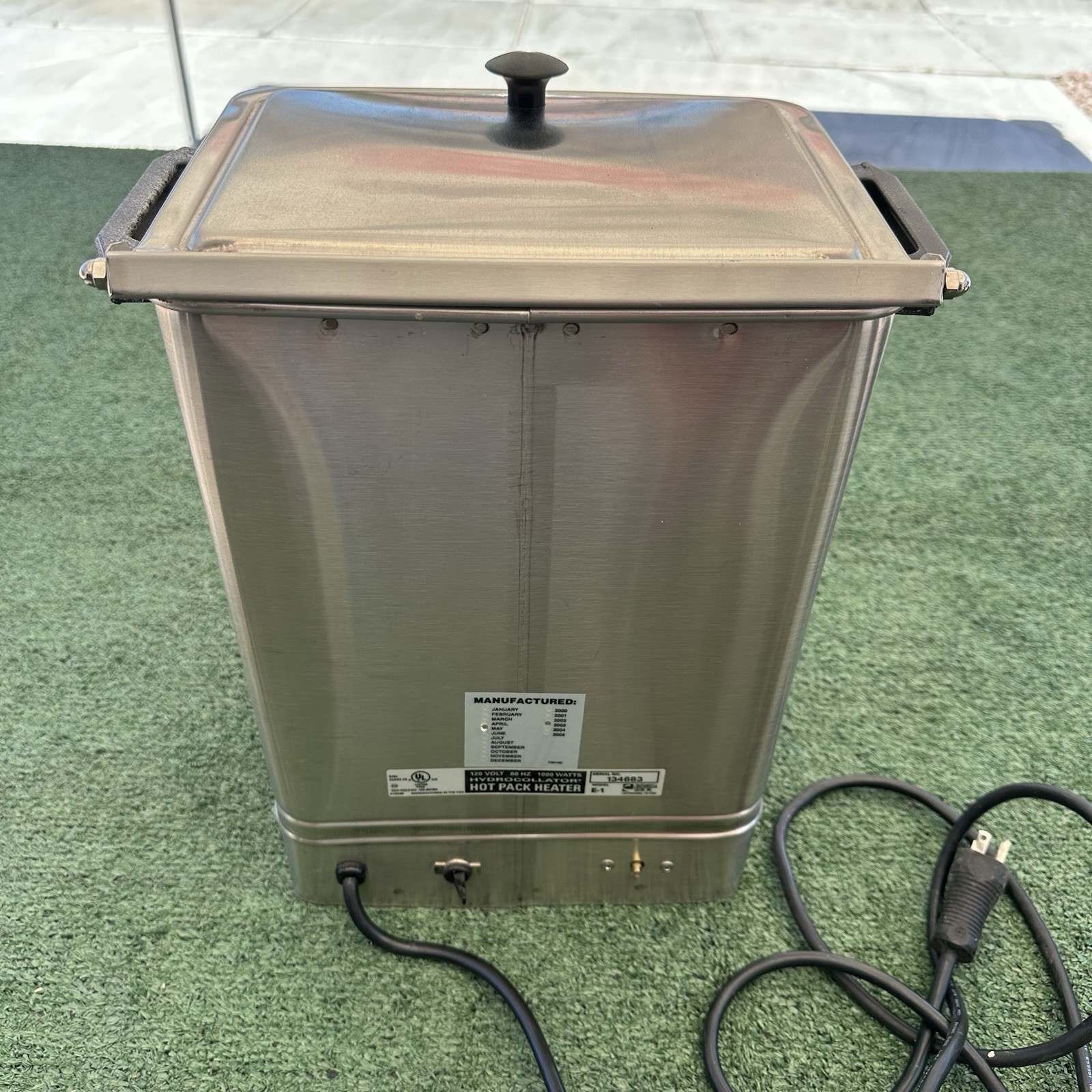 Chattanooga Hydrocollator E-1 Heating Unit Hot Pack Heater Standard HotPac Works