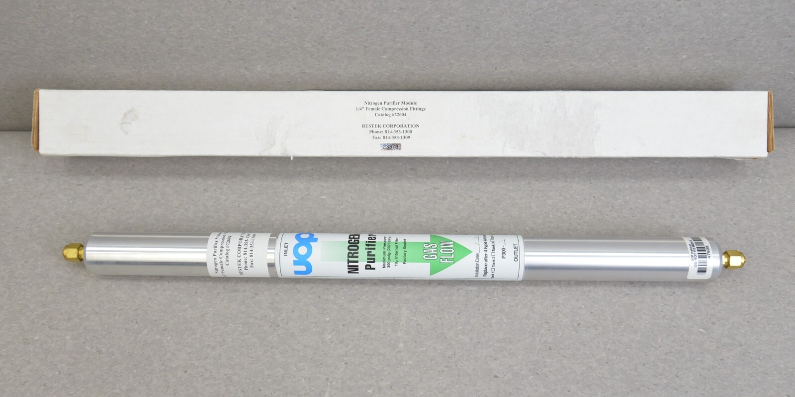 Restek Nitrogen Purifier Module 1/4″ Female Fittings 22604