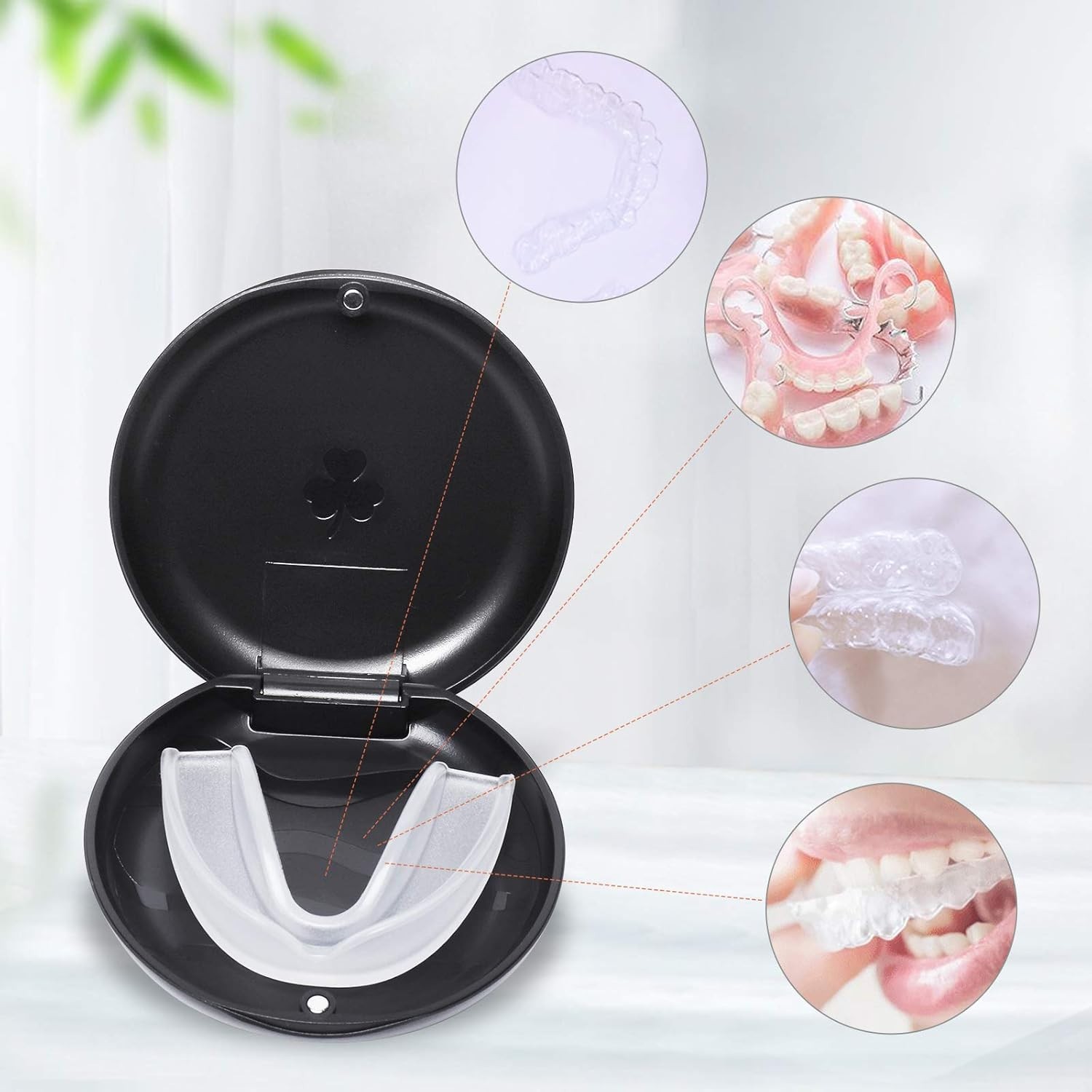Compact 2-Pack Black Orthodontic Retainer Cases – Easy to Clean & Travel Ready