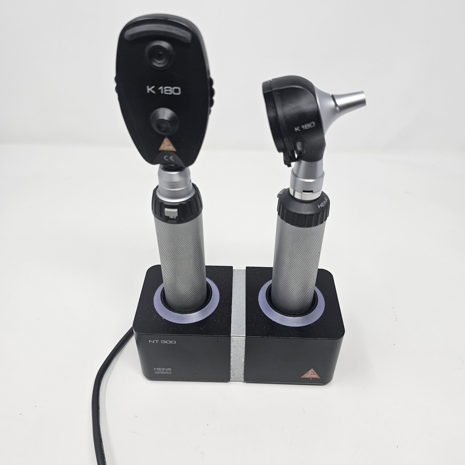 Heine K180 Oph & K180 Oto Diagnostic Set w/ Handles + NT300 Charger – Working #3