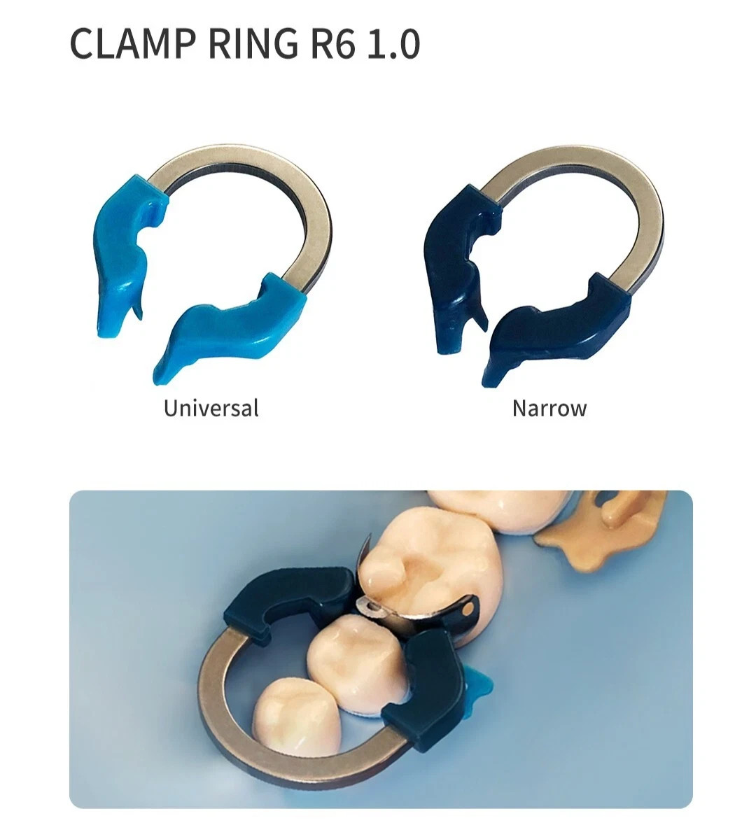 Dental Matrix Bands Sectional Ring Clamp Fit Garrison Palodent V3 System Set C2