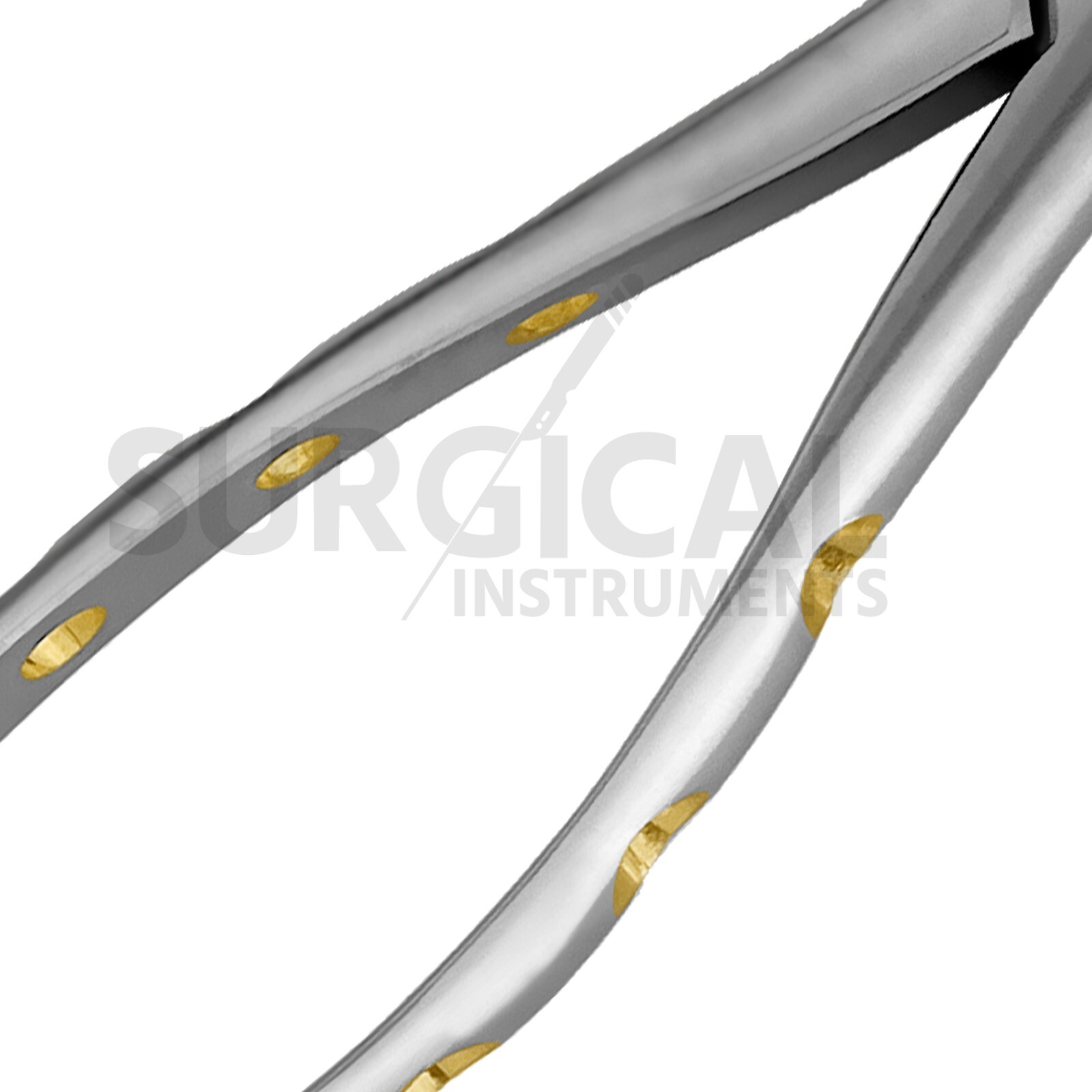 Heavy Duty Extraction Forcep #151 Gold Hollow Python Grip German Grade Pattern-2