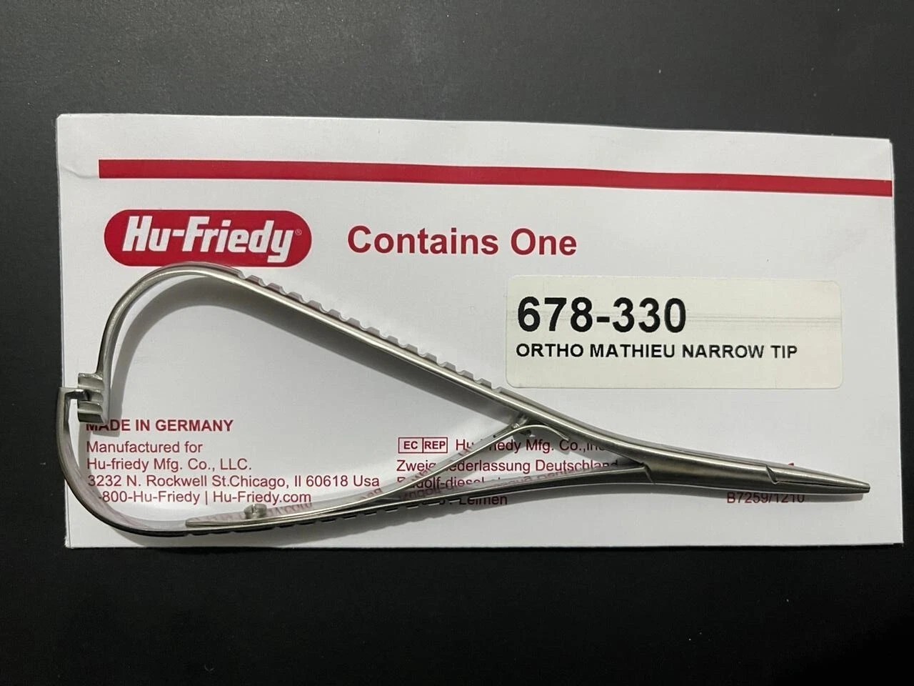 Lot of 3Pcs HU FRIEDY Mathieu Narrow Tip Orthodontic Plier | 678-330