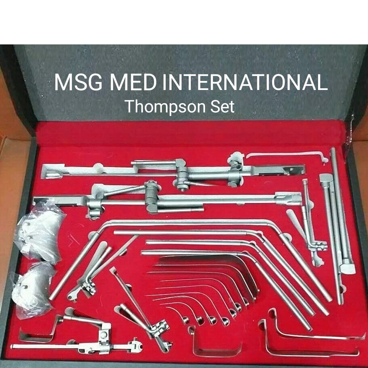 Professional Quality Thompson Retractor Complete Set Stainless Steel With Bag