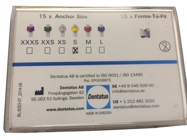 Dentatus LUC-S15 Luscent Anchors Glass Fiber Resin Posts Small Yellow 15/Pk