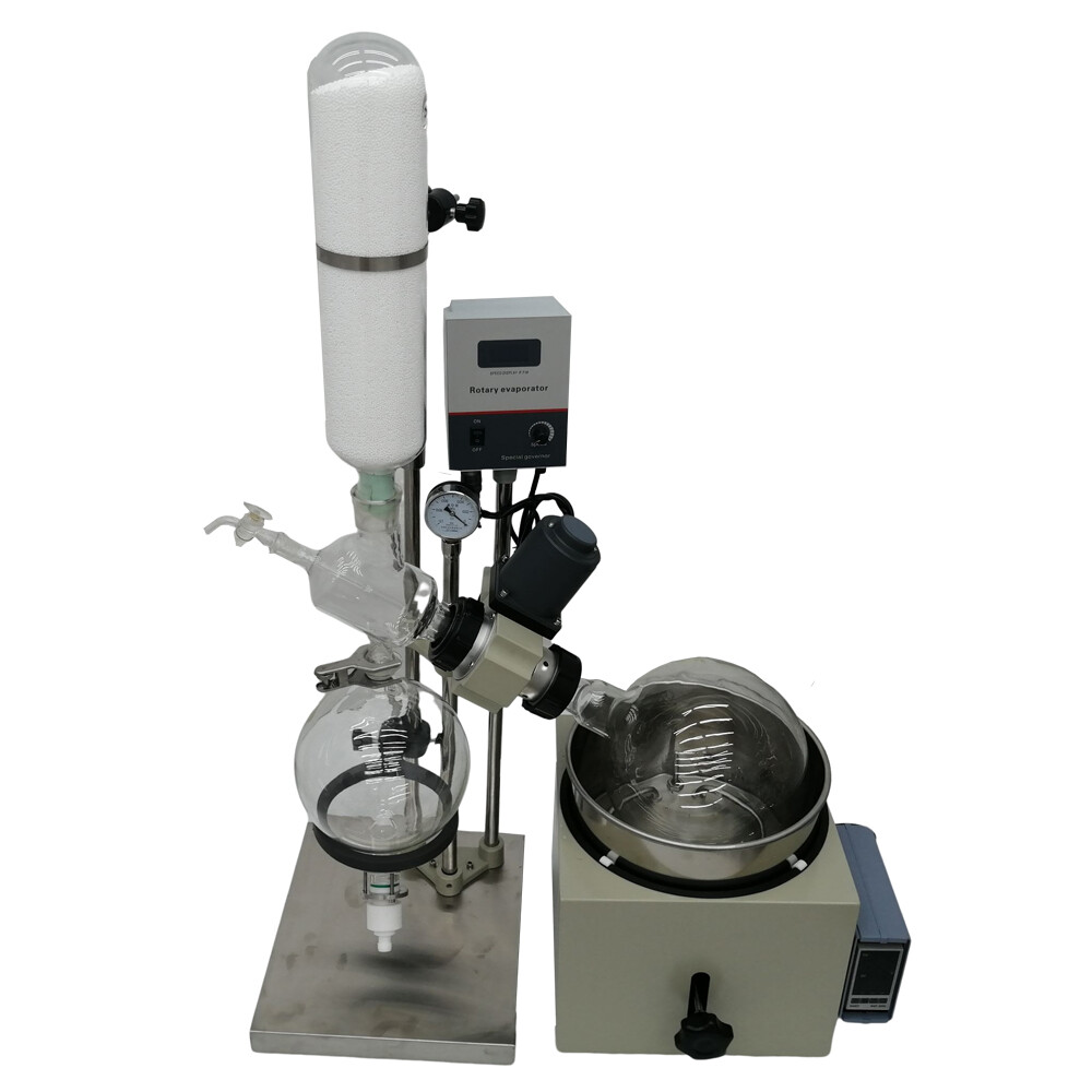 5L Rotary Evaporator Lab Evaporator with Manual Lifting Rotavapor 110V LCD Scree