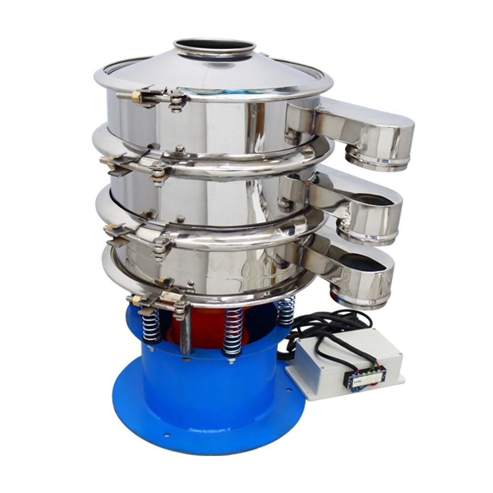 INTBUYING Vibrating Screen 2-Layer Sieve Shaker w/Lid And 20,100 mesh Sieve