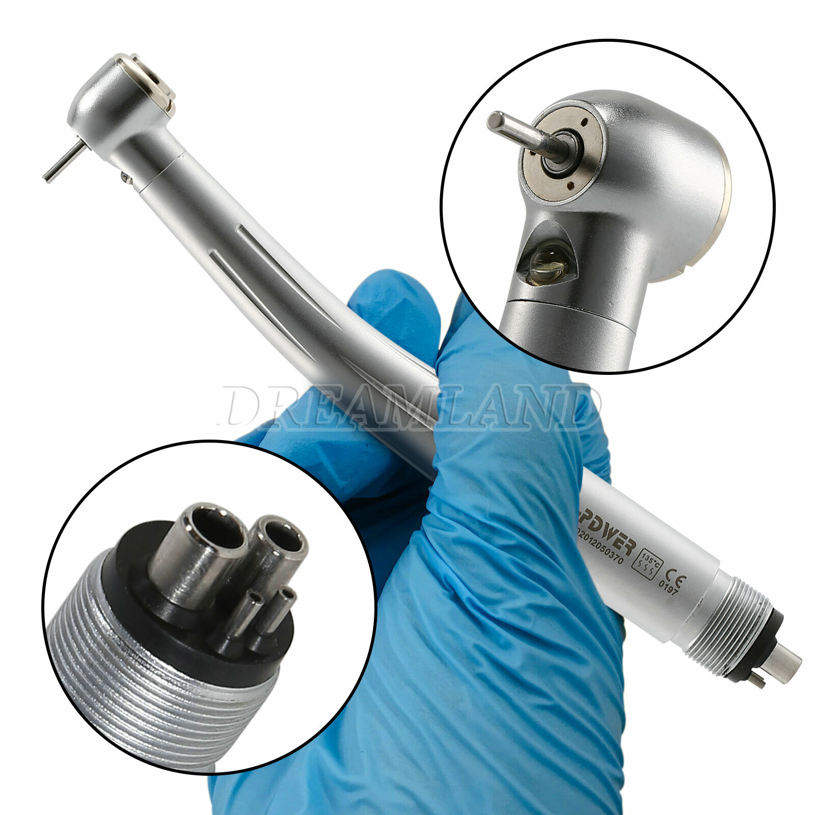 Big Head Dental High Speed (LED E-generator /Fiber Optic ) Turbine Handpiece USA