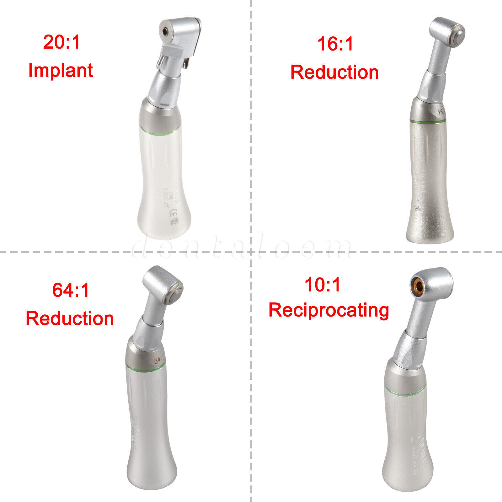 Dental Contra Angle 4:1 10:1 16:1 20:1 64:1 Endo Handpiece NSK E-type Motor NEW