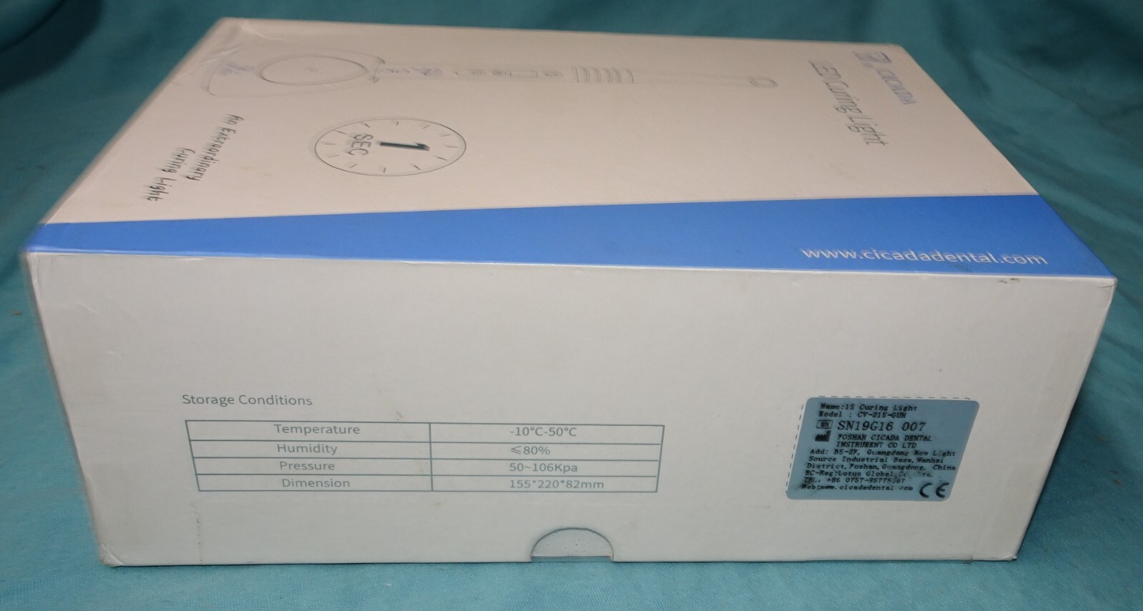 new open box = cicada led curing light cv 215 gun