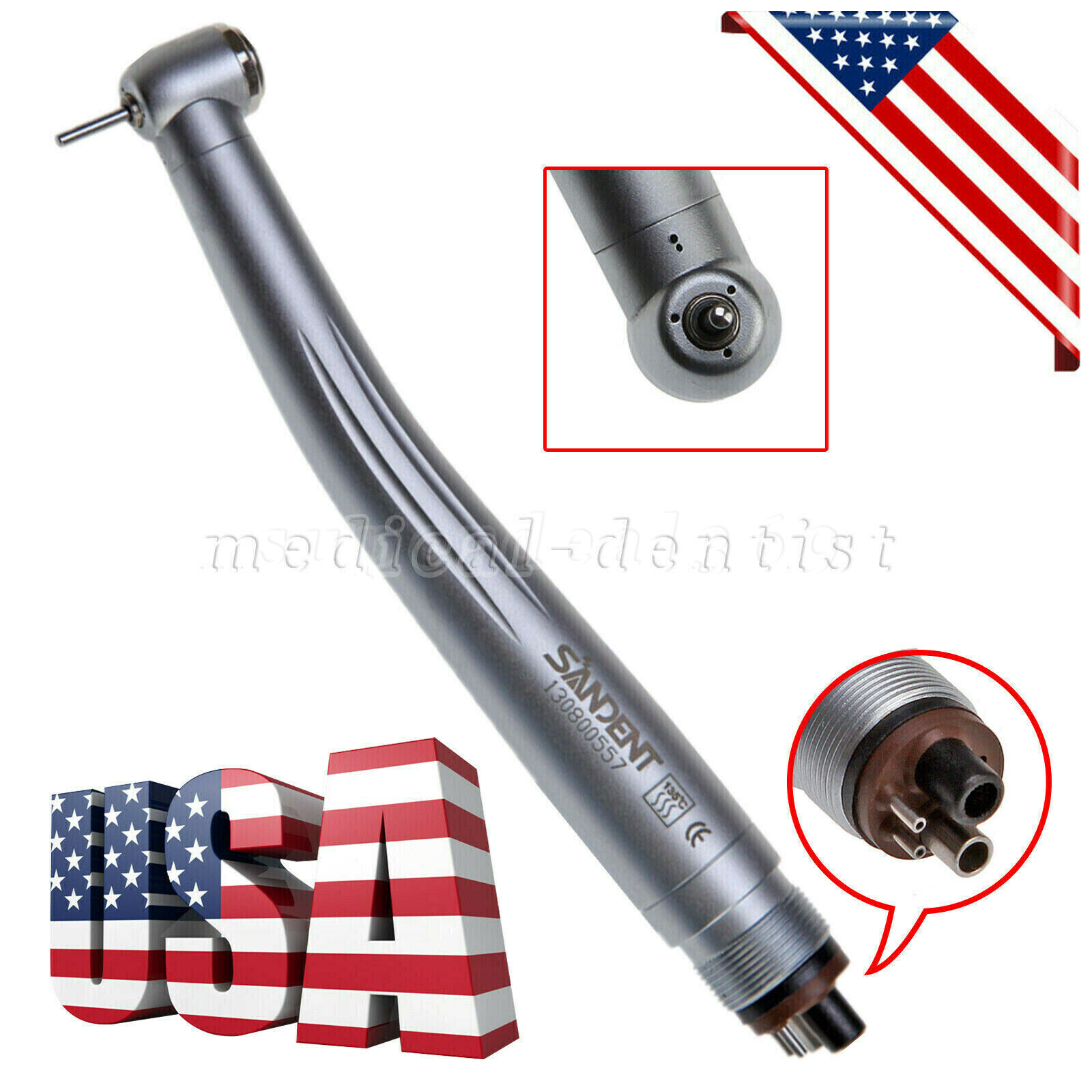 NSK PANA MAX Style Dental High Speed Handpiece Push Button Type 4Hole YDA/STNABM
