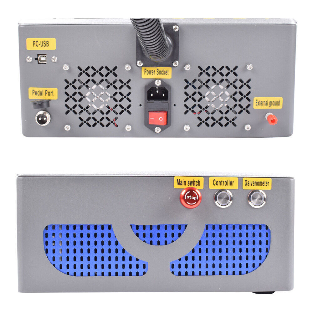 Raycus QS 30W Fiber Laser Marking Engraving Machine + Rotary For Metal Aluminum
