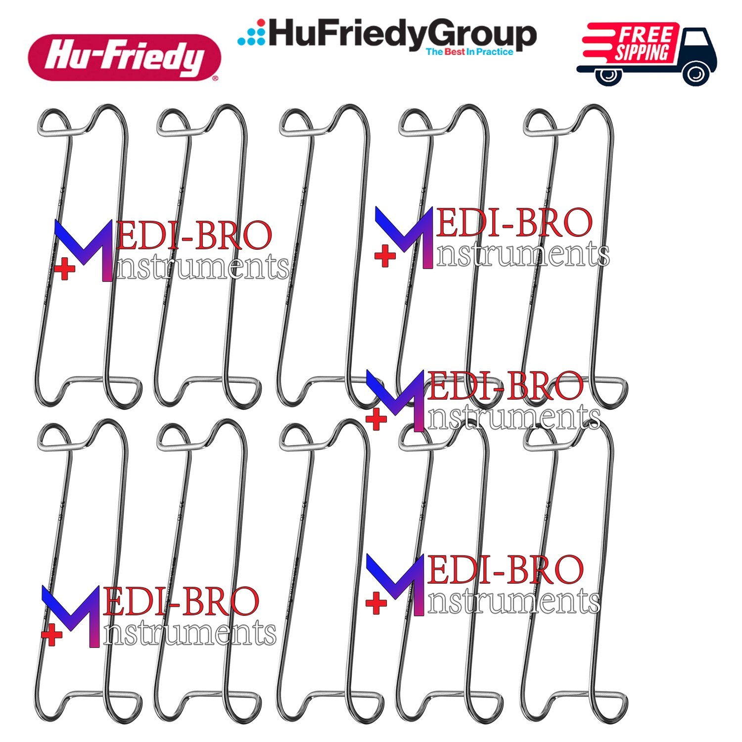 10 Hu-Friedy CRC Columbia Retractor – Dental Cheek, Tongue Lip Tissue Retractor