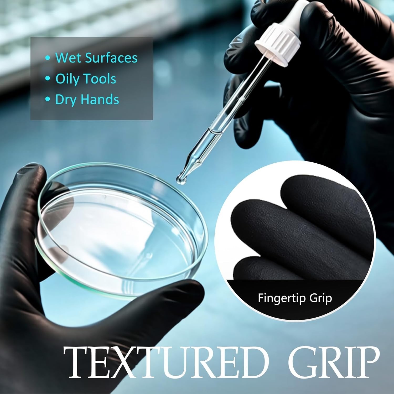 Heavyweight Black Disposable Nitrile Gloves – 100 Pcs for Ultimate Protection