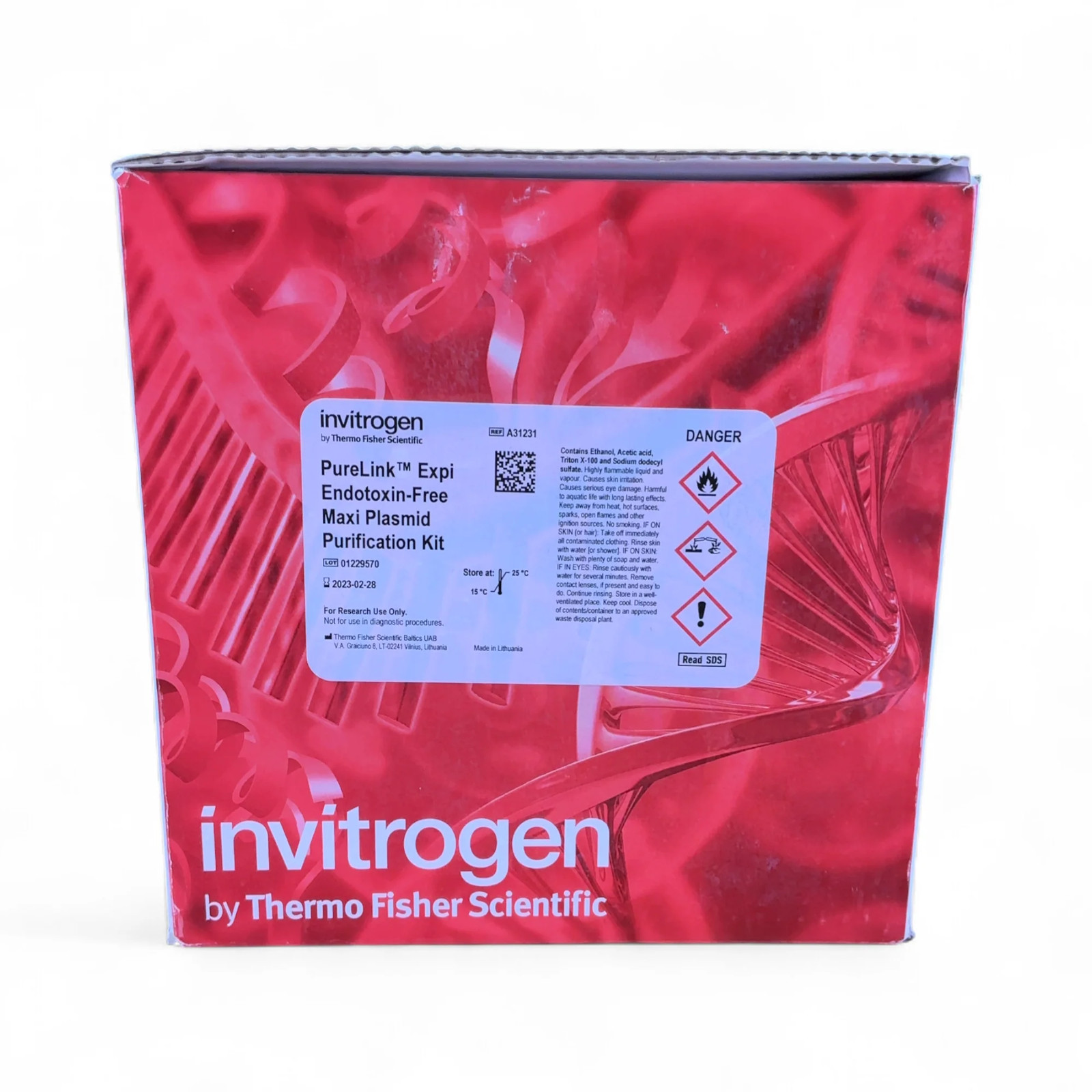 Invitrogen PureLink Expi Endotoxin-Free Maxi Plasmid Purification Kit A31231 …