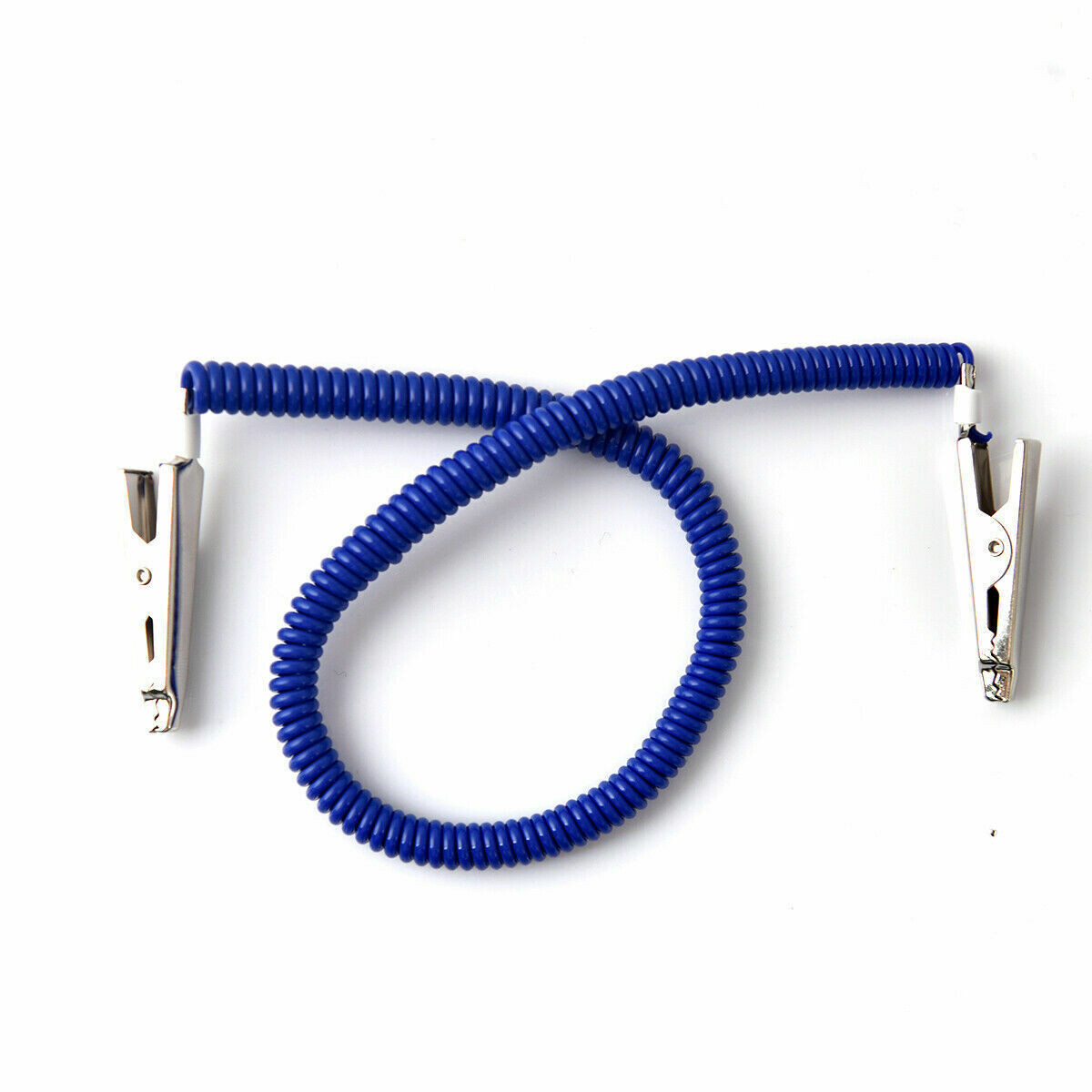 20 Pcs Dental Plastic Reusable Flexible Coil Stretchy Chain Napkin Holder Blue