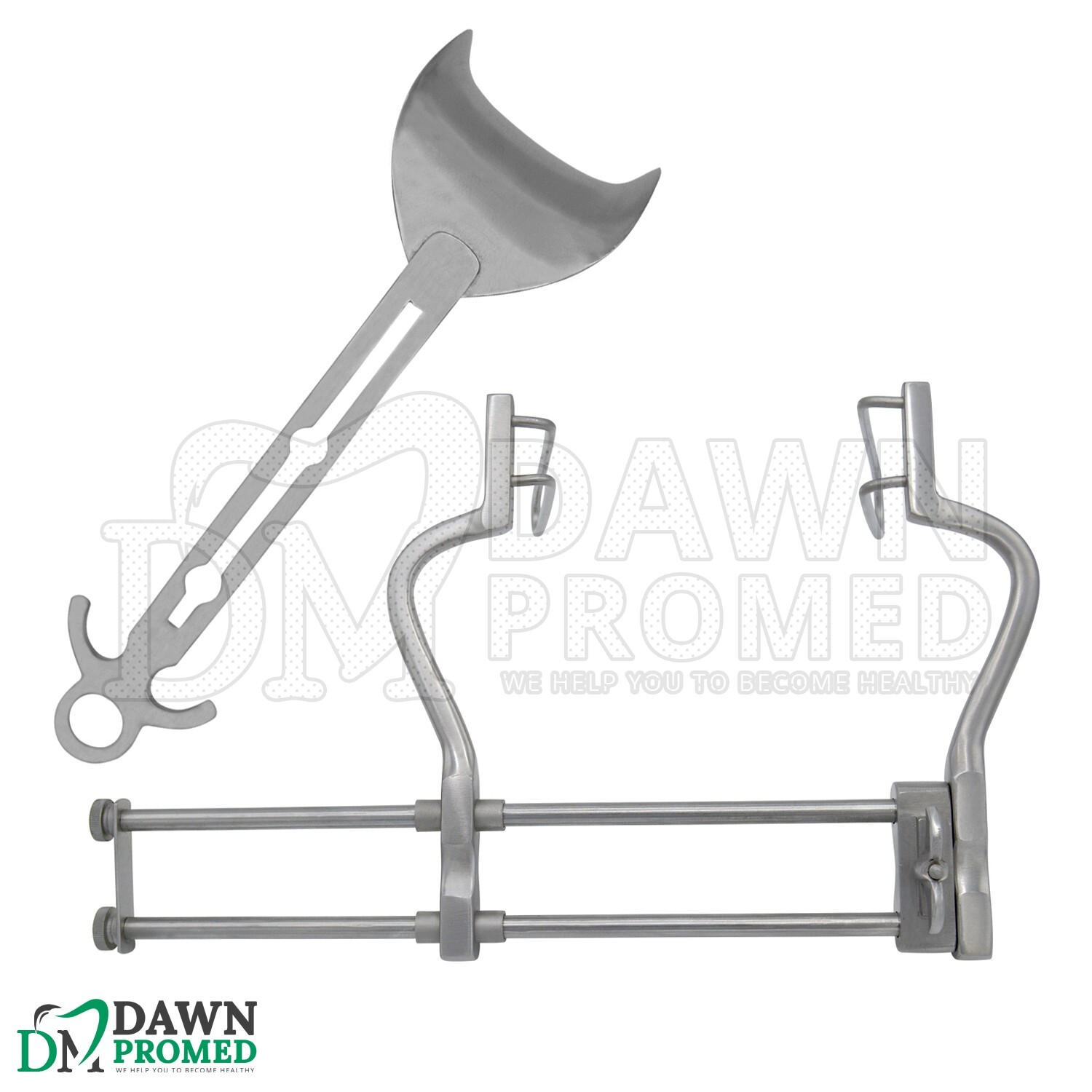 Balfour Abdominal Retractor 10″ Spread Fenestrated Blades Medical German Grade