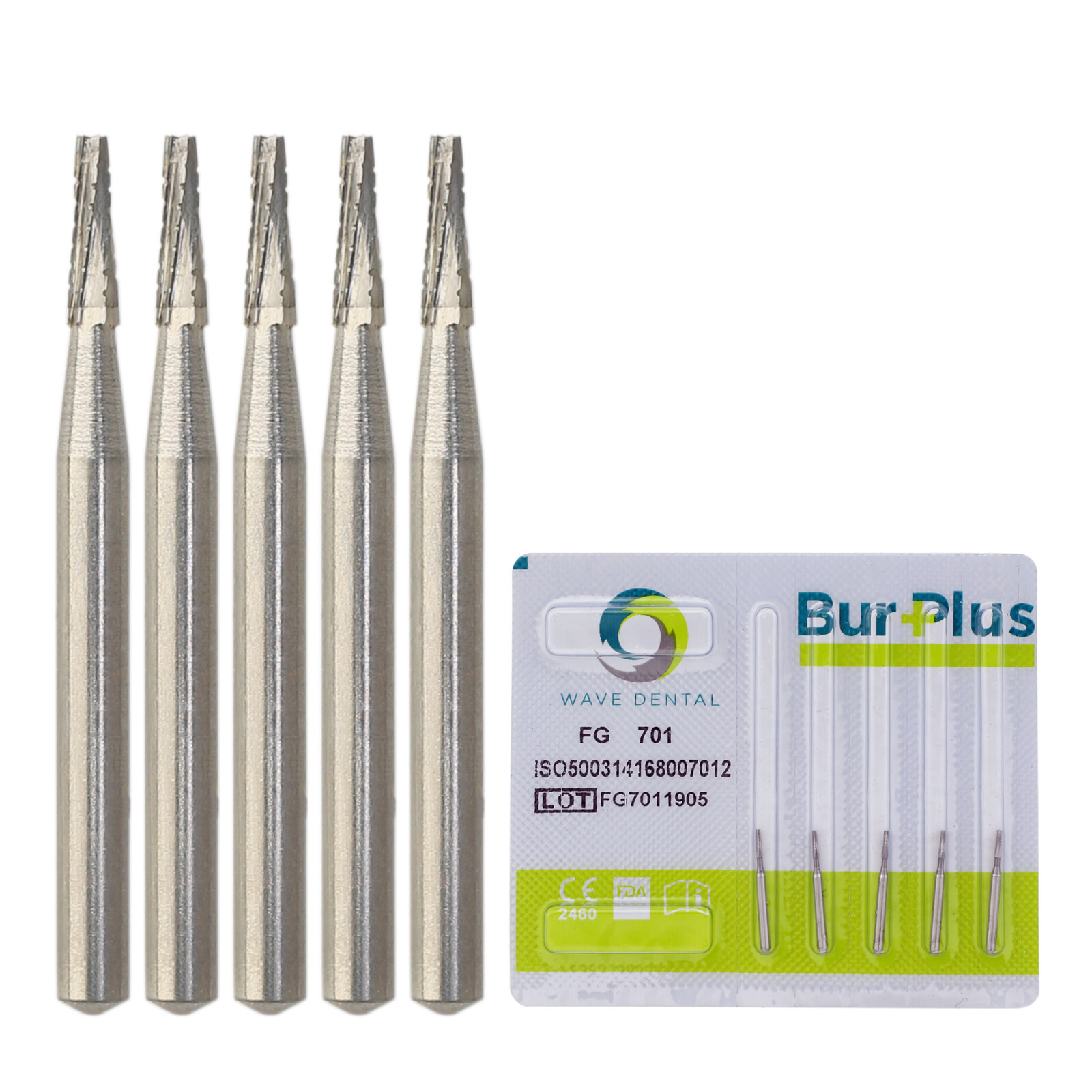 Wave Dental Burs FG701 Taper Fissure Carbide Friction Grip FG High Speed Turbine
