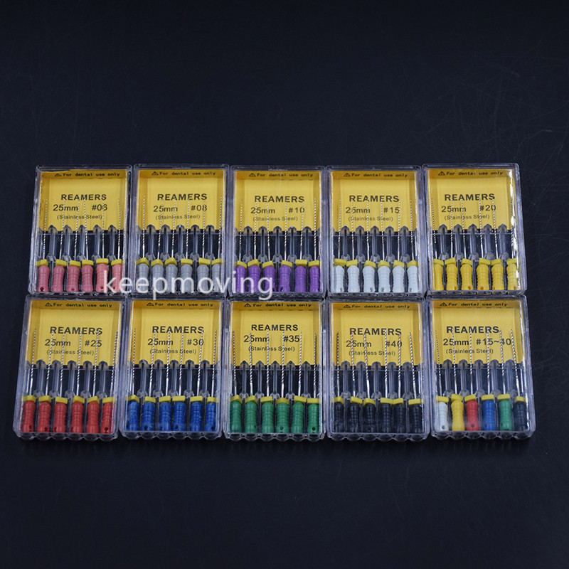 Dental Endodontic Stainless Steel Root Canal Hand Use REAMERS H/K-Files All Size