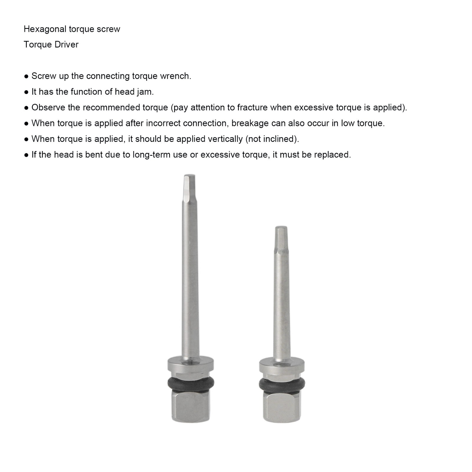 Hiossen Implant Bone-Level Surgical Tool 1.2 Wrench Driver Profiler Guide Screw