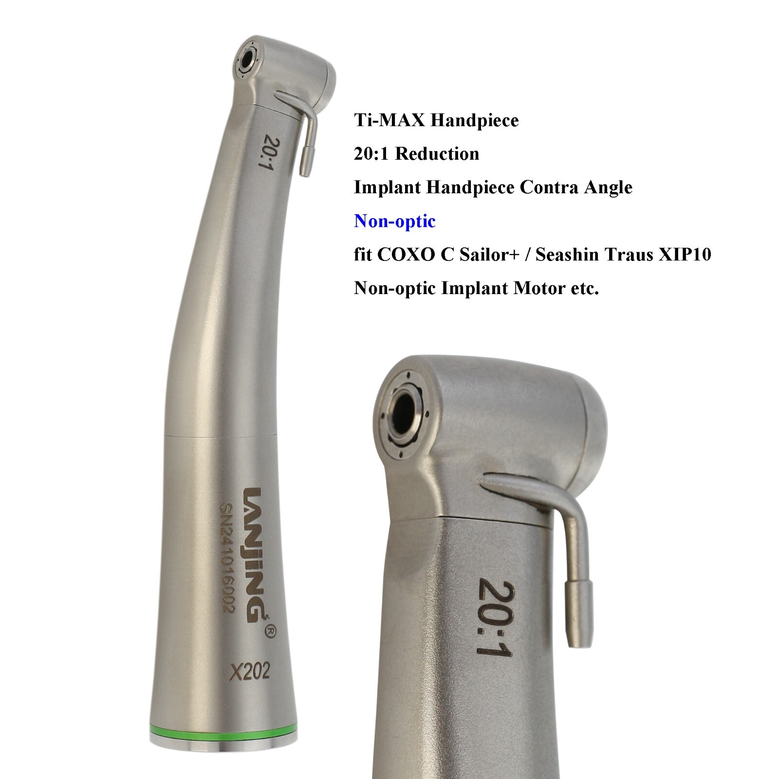 20:1 Implant Handpiece Surgical 32:1 Contra Angle Ti-max SG20 WI-75 NSK Saeshin