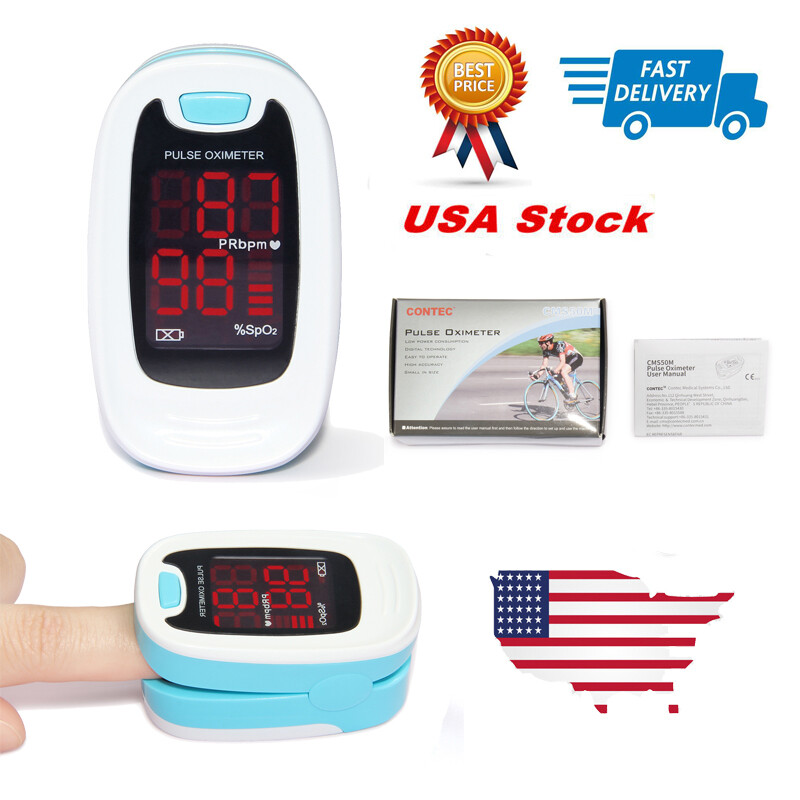 Finger With Case Fingertip Oximetro de pulso de dedo LED Pulse Oximeter CMS50M
