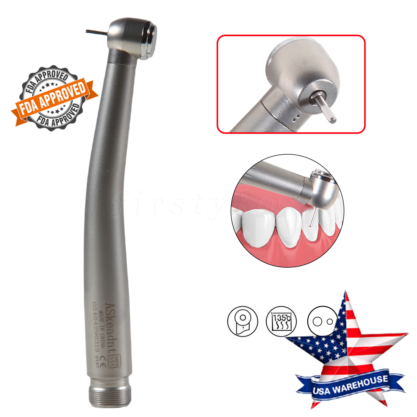 Dental LED E-generator fit Kavo /No LED High Speed Handpiece fit NSK 2/4Holes